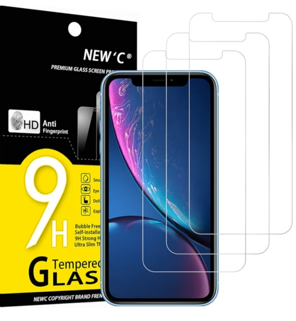 NIB 2/$10 New'C Tempered Glass Screen Protector for iPhone
